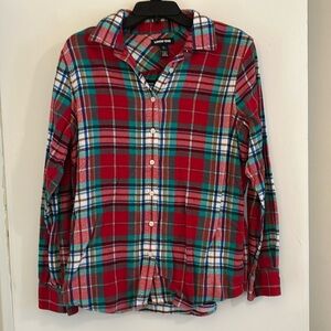 Lands End Plaid Flannel Size Large (12)
